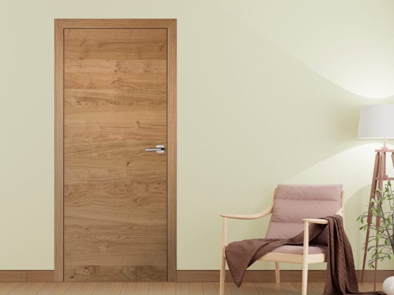Innentür mit Zarge / Asteiche natur quer / naturlackiert