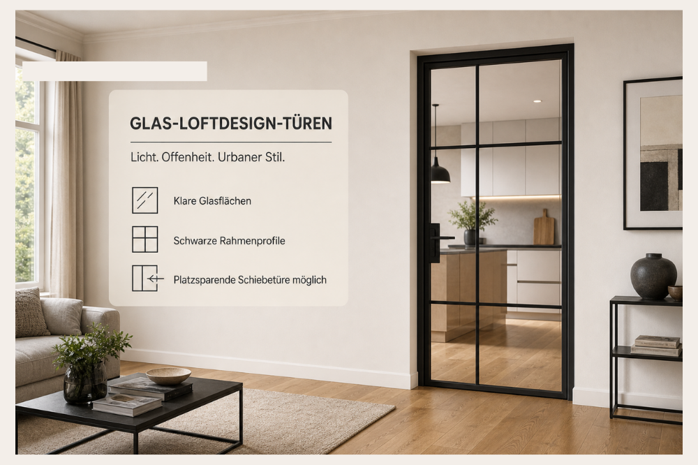 Glas-Loftdesign-Türen